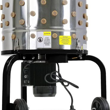 Brand New Pure Value Kitchener Chicken Plucker De-Feather Remover, Stainless Steel 1HP 120VAC 280RPM Fine