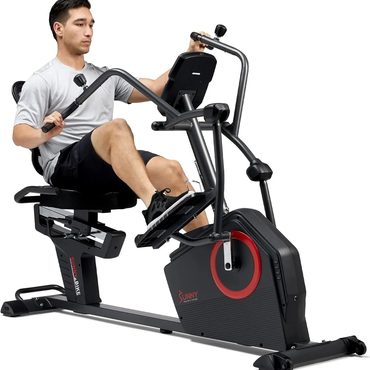 Limited Pure Value Sunny Health & Fitness Electromagnetic Recumbent Cross Trainer Elliptical Bike SF-RBE4886SMART Distinctive