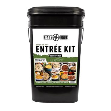 2026 Upgraded Pure Value Ready Hour Emergency Meal Entrees, Non-Perishable, 25-Year Shelf Life, 120 Servings Universal