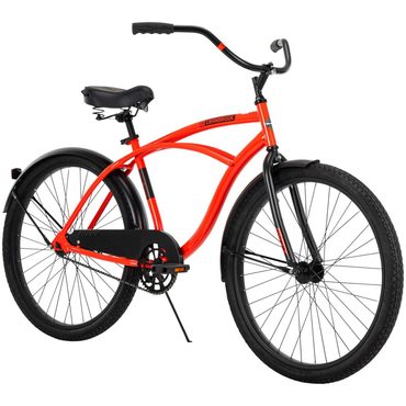 Economy Pure Value Huffy 26 In. Cranbrook Mens Classic Beach Cruiser Comfort Bike, Red Everyday