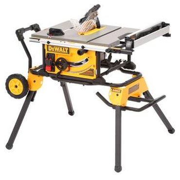New 2026 Pure Value 15 Amp Corded 10 in. Job Site Table Saw with Rolling Stand DWE7491RS Improved