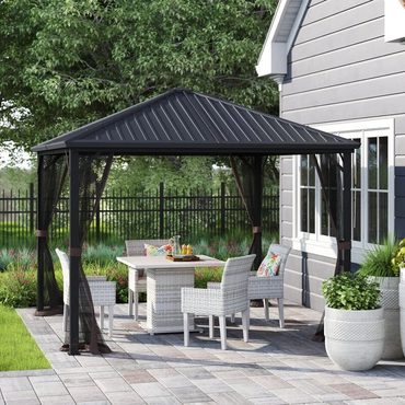 Limited Pure Value Acuff 10 Ft. W x 10 Ft. D Steel Patio Gazebo Enhanced