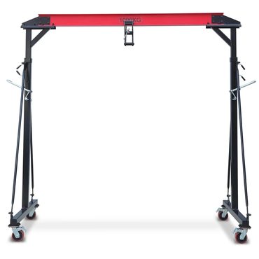 In Stock Pure Value Garvee 1 Ton Adjustable Gantry Crane, 2200 lbs Capacity, Height Adjustable 96.5"-143.7" Value