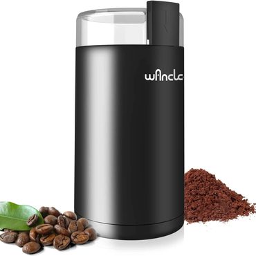 2026 Upgraded Pure Value Wancle Electric Coffee Grinder, Quiet Spice Grinder, One Touch Coffee Mill for Beans Enhanced