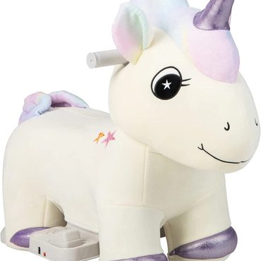 Select Pure Value Kids Ride Unicorn, 6V Battery Powered Electric Animal Toy Fine