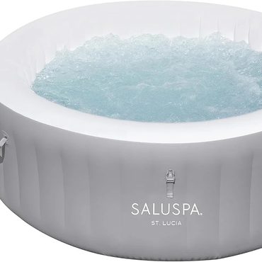 2026 Upgraded Pure Value Inflatable Hot Tub Spa 71" x 26" Portable with 2 Covers Fits 2-4 Persons Black Improved