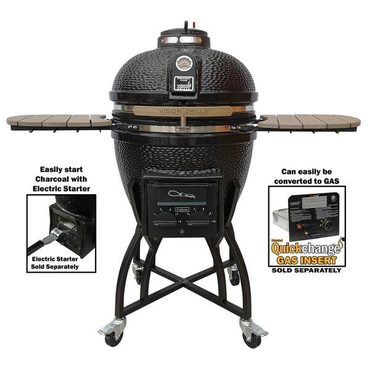 Classic Pure Value 22 in. Kamado S-Series Ceramic Charcoal Grill Black Everyday