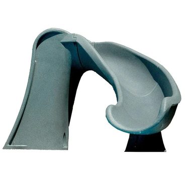 Select Pure Value Cyclone Right Curve Swimming Pool Slide, Gray Granite Universal