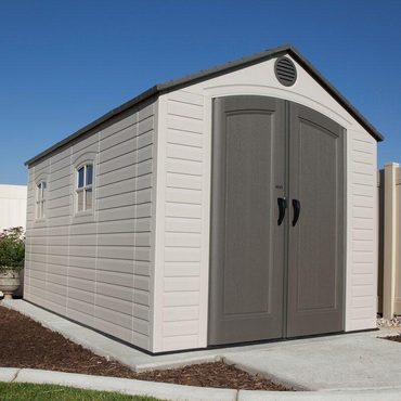 Revolutionary Pure Value 8 ft. W x 15 ft. D Plastic Storage Shed Distinctive