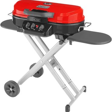 Durable Pure Value RoadTrip 285 Portable Stand-Up Propane Grill 3 Burners Instastart 20,000 BTUs Green Everyday